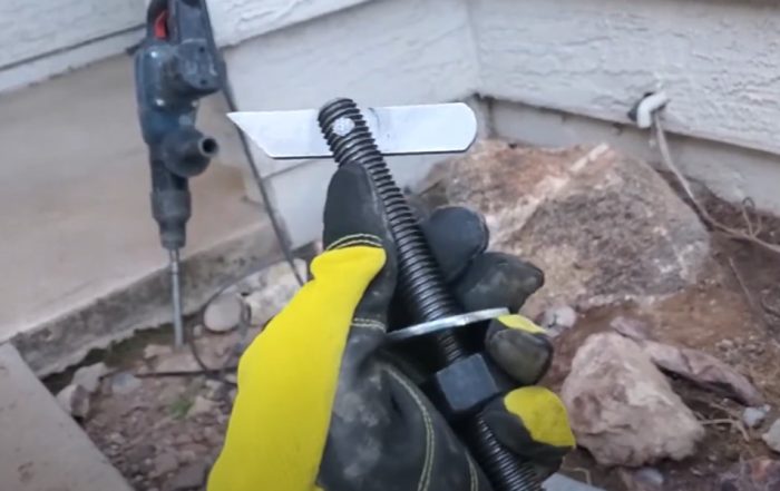 Home remodeling preparation with foundation anchor bolt assessment